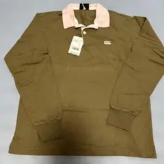 CANterbury ラガーシャツ 新品タグ付き　ブラウン/ピンク　Ｓ