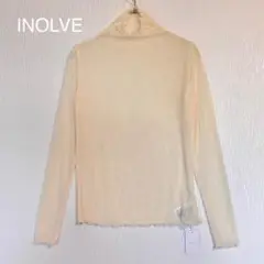 新品 タグ付き ✨ INOLVE シアー ハイネック プルオーバー アイボリー