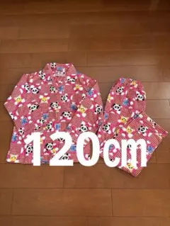 アニマル柄　長袖パジャマ　　120㎝　パンダ、カエル、犬　女の子