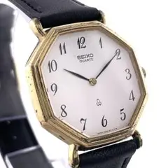 【稼働】SEIKO オクタゴン ゴールド 腕時計 新品電池 ヴィンテージ