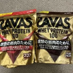 ザバス ホエイプロテイン100 ココア、リッチプロテイン