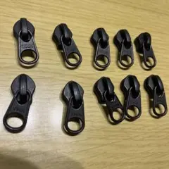 YKK ファスナー　スライダー　10個セット　8号コイル　裏使