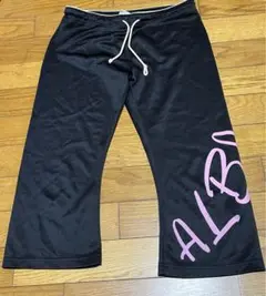 ALBA ROSA パンツ ストレッチ ロゴ 7分丈