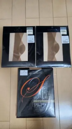 新品LANVIN スーパーサポート3点セット ストッキング ランバンM