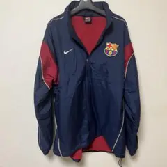 NIKE FCバルセロナ　ナイロンジャケット　古着　ヴィンテージ　サッカー