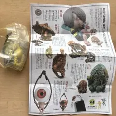 ゲゲゲの鬼太郎 根付け 海洋堂カプセルQ さがり 百目 がしゃどくろ 新品