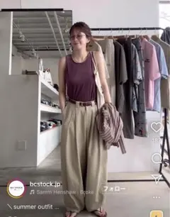 ワイドパンツ チノパンツ
