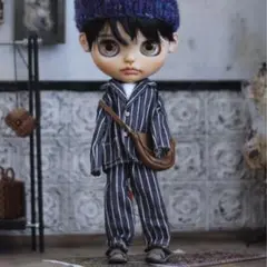 ハンドメイド ブライスアウトフィット ストライプデニムのセットアップ