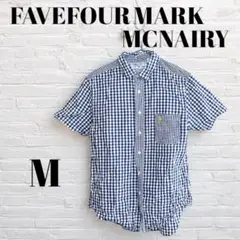 美品‼︎【M】FIVE FOUR MARKMCNAIRYギンガムチェック半袖シャツ