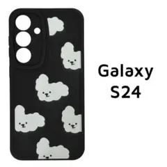 Galaxy S24 カバー 白 ふわふわ クマ