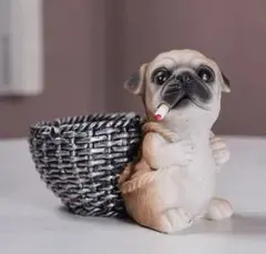 ユニークで可愛い犬の灰皿【置物にもぜひ】
