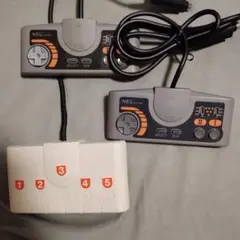 PCエンジン コアグラフィクス2用コントローラー2個マルチタップ