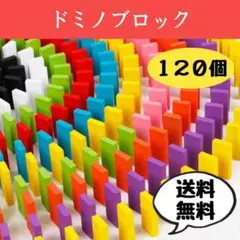 最安 カラー ドミノ 120個セット カラフル 知育玩具 積み木 木製 おもちゃ