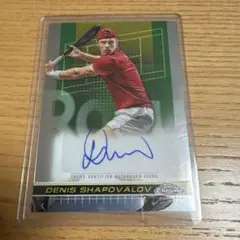 TOPPS CHROME TENNIS デニス・シャポバロフ　直筆サイン