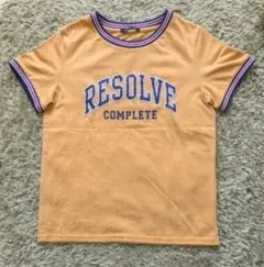 【美品】INGNI ロゴTシャツ半袖 マスタード Mサイズ