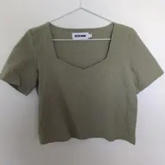 RITA ROW オリーブグリーン 半袖トップス