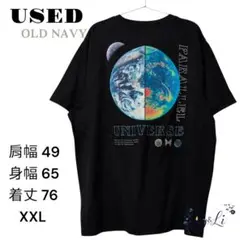 USED OLD NAVY 宇宙グラフィックTシャツ XXL