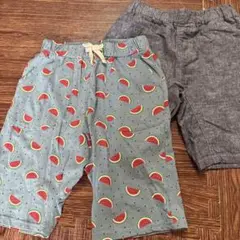⭐︎週末お値下　スイカ柄 ハーフパンツ 2枚セット　130サイズ