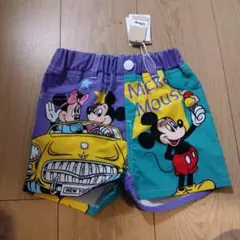 新品 ベビー リトシー カラフル ショートパンツ 90 ディズニー ミッキー