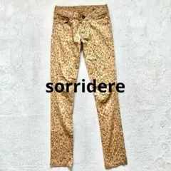 【sorridere】61-89 ヒョウ柄スキニーパンツ ストレッチパンツ
