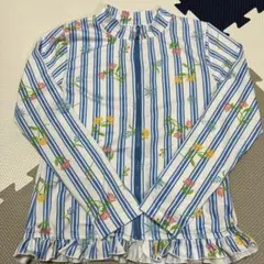 キャサリンコテージ 裾フリル ラッシュガード 130 ※ネーム跡あり