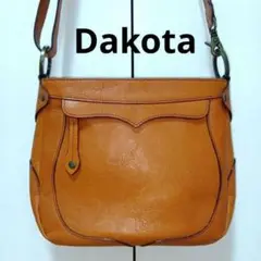 【美品】Dakota ダコタ　ショルダーバック　レザー　本革 キャメル ブラウン