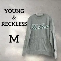 YOUNG & RECKLESS 【M】トレーナー グレー