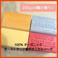 【お肌に嬉しい】オーガニック ボタニカルソープ4種セット