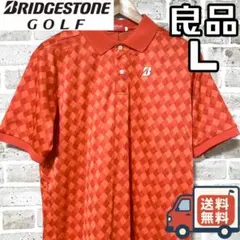 【24時間以内/匿名配送】ブリヂストンゴルフ メンズ 半袖 ポロシャツ Lサイズ