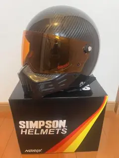 シンプソンM30 59cm純正シールドチークパッドセット　袋箱付き　美品 SIMPSON（バイク） SIMPSON シンプソンヘルメット M30(2型)用