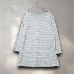 【ジャンニ ロ ジュディチェ】（M）薄手 ボーダー カットソー ・プルオーバー