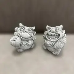 新品 シーサー 2個セット 沖縄 お土産 魔除け 守神 置物 インテリア 笑顔