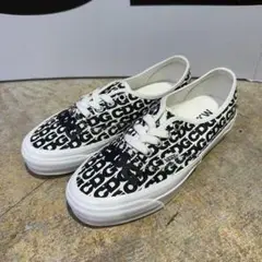 VANS×CDG ロゴプリント スニーカー ホワイト/ブラック　サイズ27.5