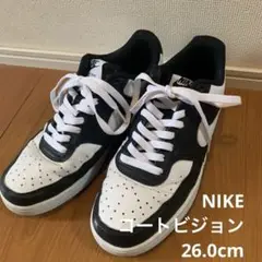 Nike コートビジョンLOW ブラック/ホワイト スニーカー 26.0cm
