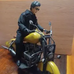 西部警察！舘ひろし1/6フィギュア！ブリキアンティークバイク！