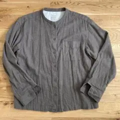 美品　無印良品　起毛　ブラウス　シャツ　M