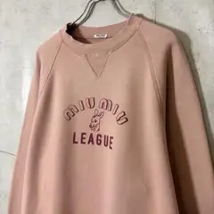 ［極美品］2020 MIUMIU LEAGUE カンガルー　トレーナー　ピンク 2025年最新】MIU MIU トレーナー・スウェットの人気アイテム
