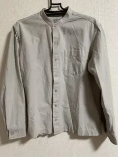 無印良品 グレー 長袖シャツ Sサイズ