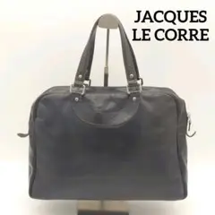 【ジャックルコー】リスボン ハンドバッグ 本革 レザー ネイビー×グリーン
