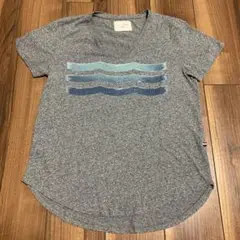 【美品】SOL ANGELES グレー Tシャツ 波模様　レディースS