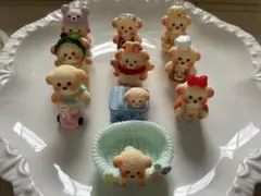 デコパーツ　デコパーツアソート　デコレーションパーツ いぬさん
