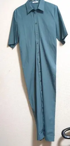 MACPHEE 半袖シャツワンピース 青