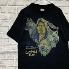 USA製90sヴィンテージTシャツ！シングルステッチ　ブラック半袖古着M710