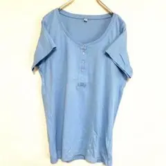 UNIQLOユニクロ/半袖ヘンリーネック T 【XLサイズ】