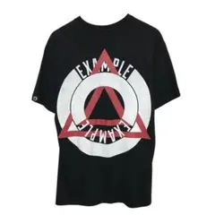 EXAMPOLE エキサンプル　半袖Tシャツ　バックプリントロゴ　ブラック