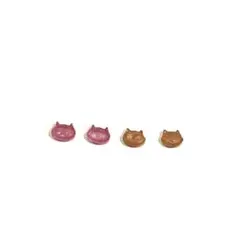 No.3330 小ぶり小さい猫　ハンドメイドピアスセット