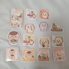 ちいかわ シーサー＆くりまんじゅう＆らっこ シール13枚とカード1枚セット