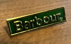 新品未使用 Barbour ピンバッジ バブアー 80s 90s デッドストック