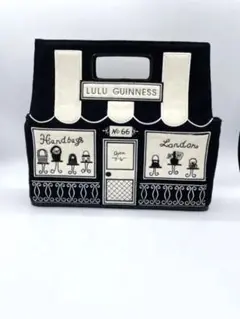ルル ギネス 刺繍 フェルトバッグ ハンドバッグ