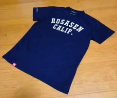 【美品】ROSASEN ネイビー モックネックシャツ M